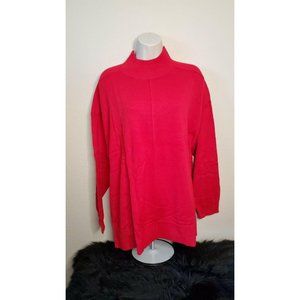 Karen Scott Seam Front Mock Neck Sweater Plus Size